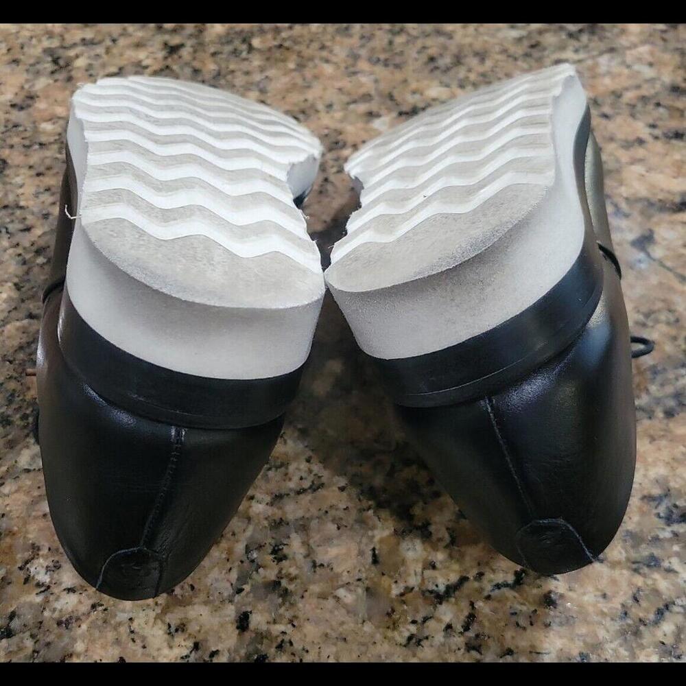 The Office of Angela Scott Mr. Simone Black Leather Oxford Shoes Womens 38.5 8.5 - Picture 12 of 12